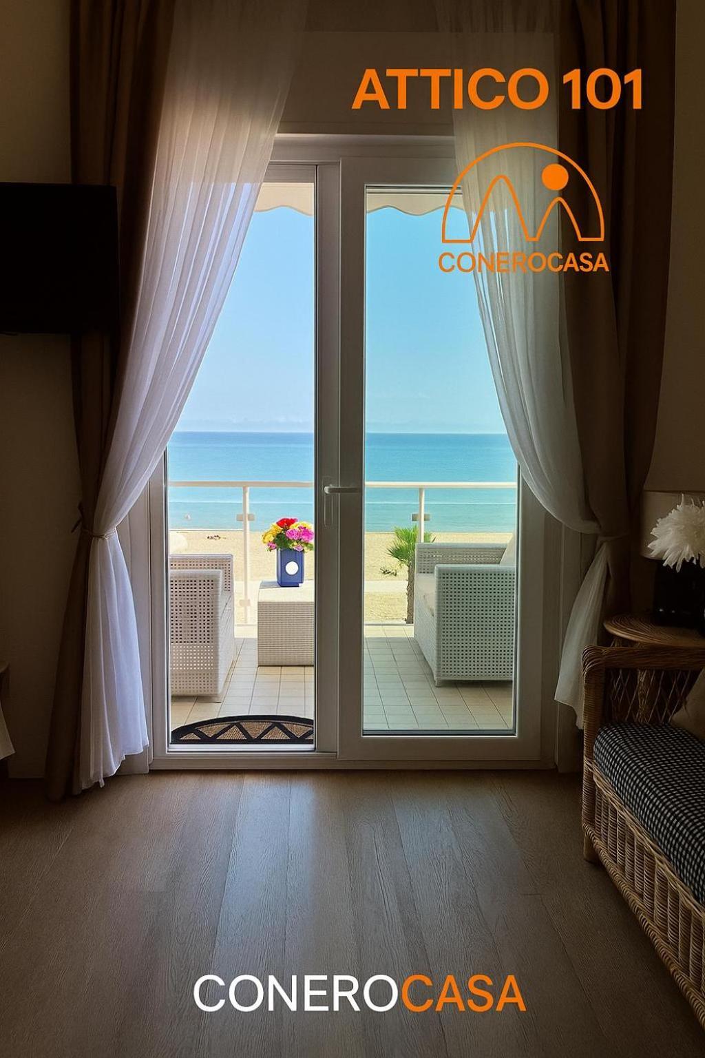Conero Casa - Marcelli Di Numana In Via Litoranea 101 Sul Mare Vista Spiaggia Con Parcheggio Esclusivo المظهر الخارجي الصورة